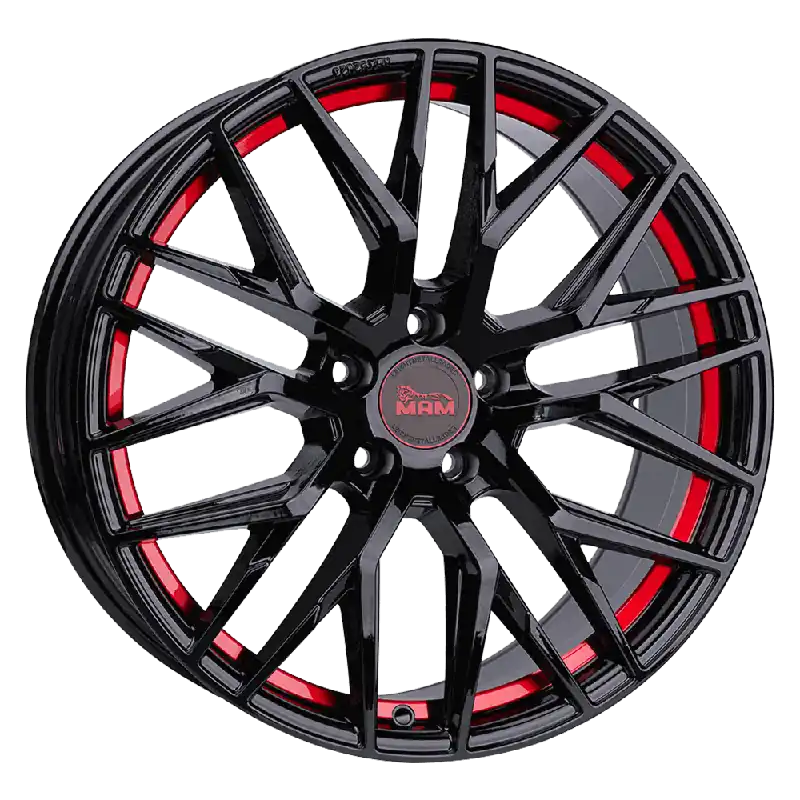 MAM Felgen RS4 19, 8.5, 5, 108, 45, 72.6, BLACK PAINTED RED INSIDE, Calitate înaltă