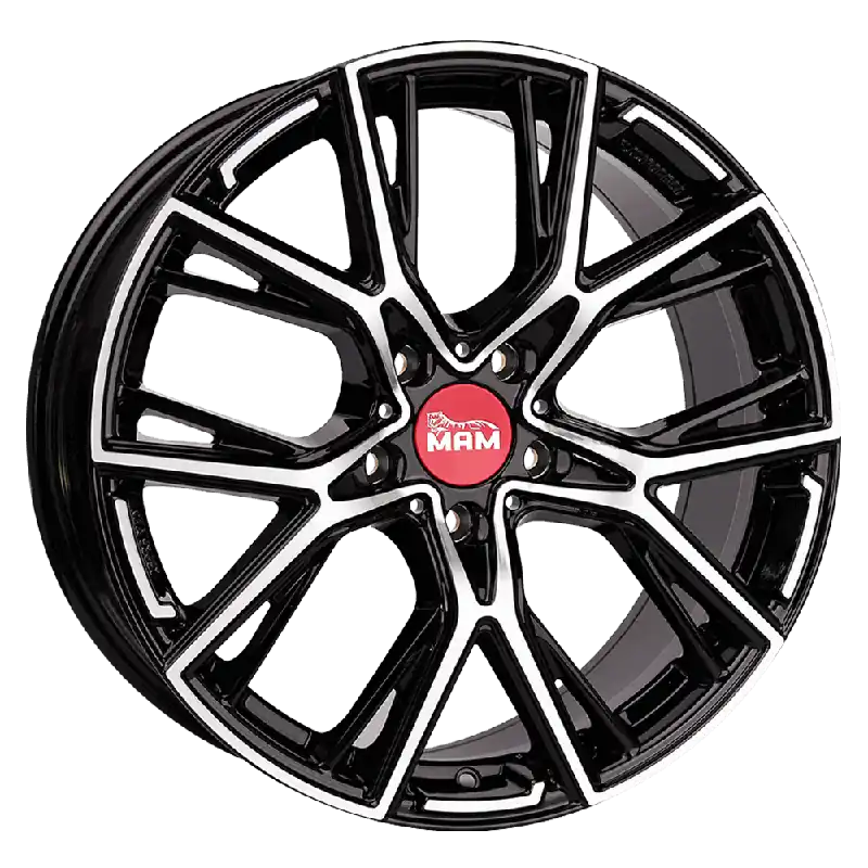 MAM Felgen B4 19, 8.5, 5, 112, 30, 72.6, BLACK FRONT POLISH, Ultima șansă