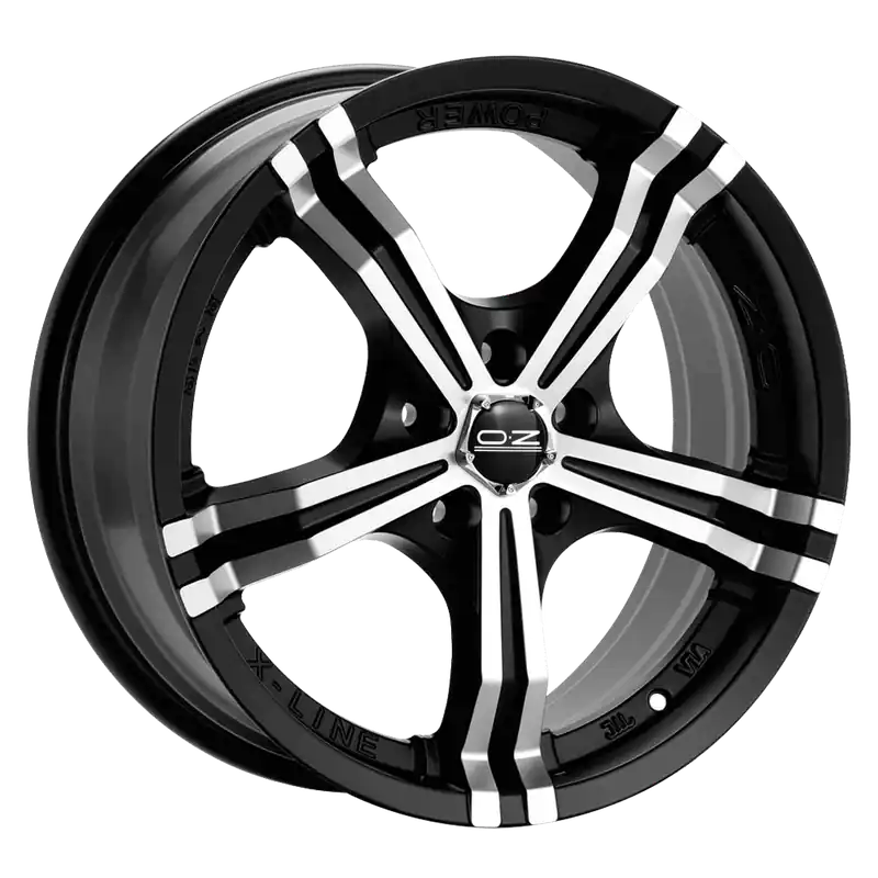 Livrare rapidă 8x17 OZ Power matt black diamond cut 5X112 ET48