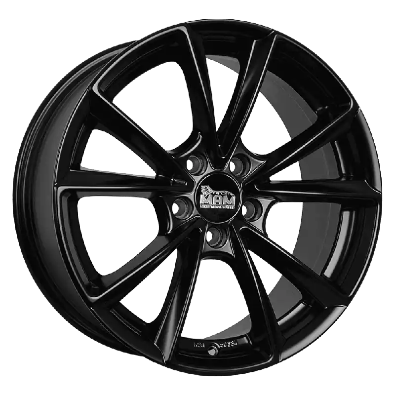 Vezi acum MAM Felgen A5 19, 8, 5, 112, 30, 66.6, MATT BLACK PAINTED,