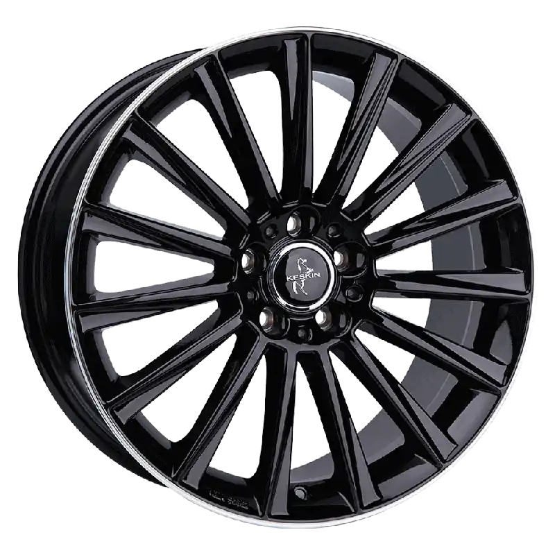 Keskin Tuning KT18 17, 7, 5, 112, 48, 66.6, black lip polish, Preț redus