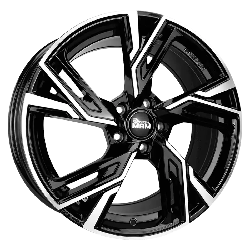 MAM Felgen RS5 18, 8, 5, 114.3, 45, 72.6, BLACK FRONT POLISH, Ofertă limitată