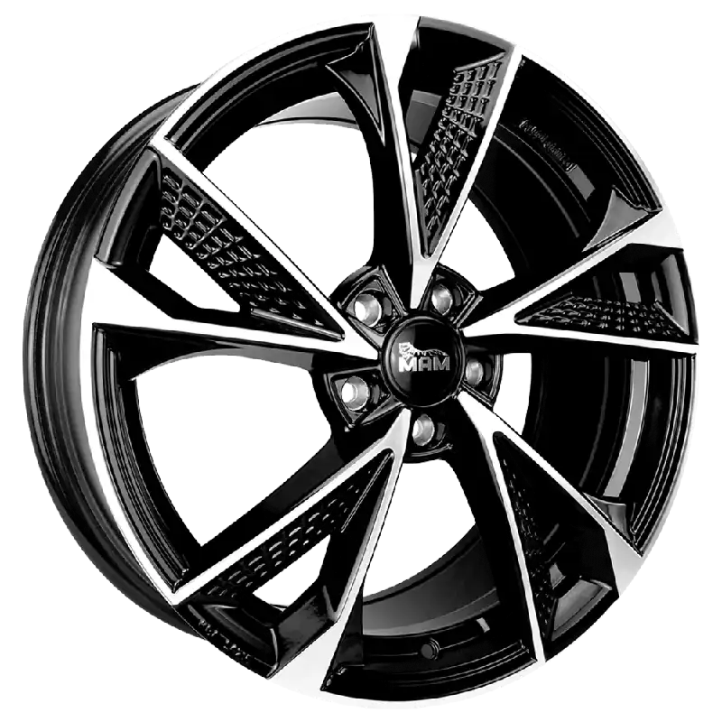 MAM Felgen RS6 19, 8.5, 5, 112, 45, 72.6, BLACK FRONT POLISH, Reducere extra