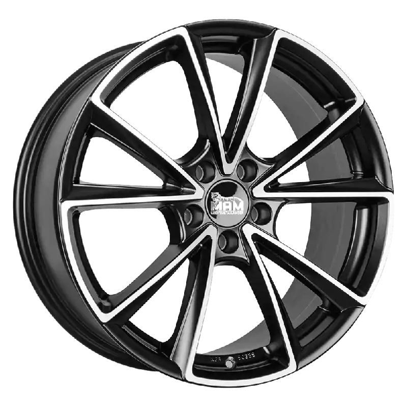 MAM Felgen A5 18, 8, 5, 112, 45, 66.6, MATT BLACK FRONT POLISH, Disponibil imediat