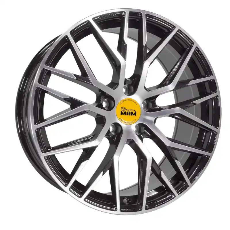 MAM Felgen RS4 18, 8, 5, 112, 45, 72.6, BLACK FRONT POLISH, Calitate înaltă