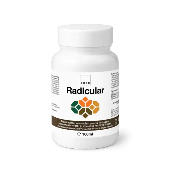 Biostimulator microbian Radicular, 100 ml, CHRD, aplicare prin fertigare Plată securizată