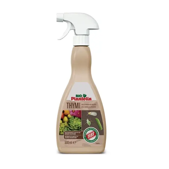 Repelent natural Thymi, 500 ml, Bio Plantella, Foliar, Cimbru, Ienupar, Legume, Pomi fructiferi, Ornamentale Preț redus