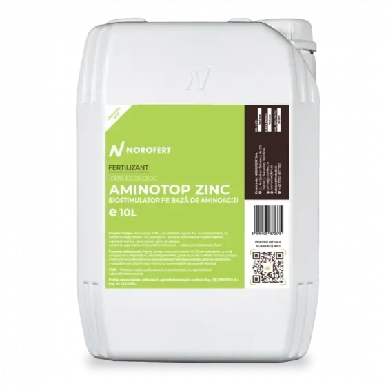 Biostimulator Aminotop Zinc, 1 l, Norofert, organic, cu aminoacizi Disponibil imediat