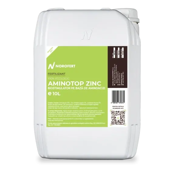 Cumpără online Biostimulator Aminotop Zinc, 10 l, Norofert, organic, cu aminoacizi
