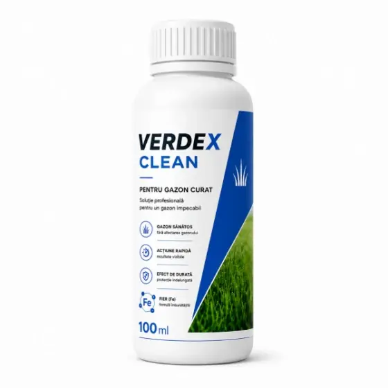 Fertilizant anorganic VerdeX Clean, 100 ml, SemPlus, cu fier, pentru gazon Discount