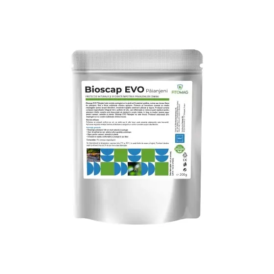 Biopreparat BioScap Evo Paianjeni, 200 g, Fitomag, Pulbere, Contact, Interior, Subsol Promoție
