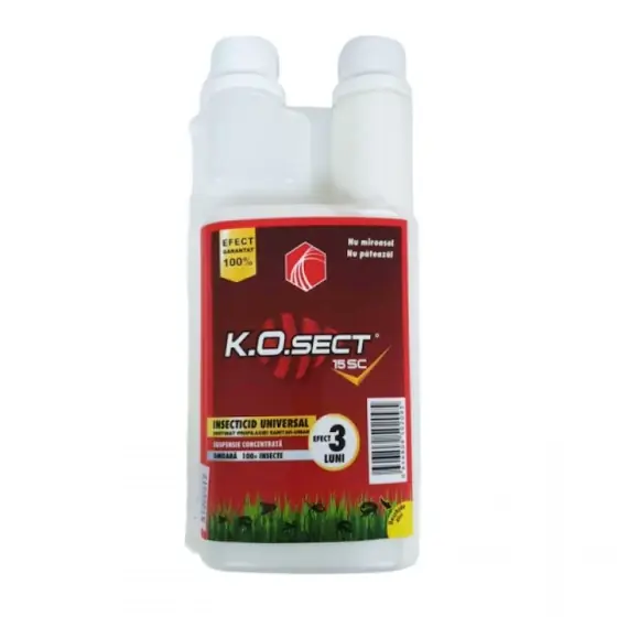 Insecticid concentrat emulsionabil pentru combaterea insectelor zburatoare si taratoare K.O. SECT, 500 ml Plată securizată
