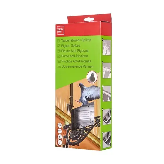 Banda antipasari din policarbonat, Swissinno Bird Spikes, 100 cm Reducere de preț