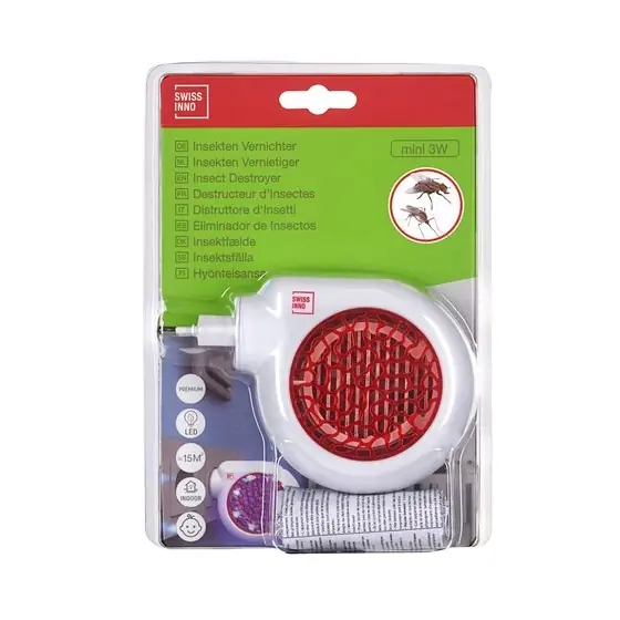Ofertă limitată Dispozitiv de prindere a insectelor cu led, Swissino Mini Insect Destroyer, 3 W