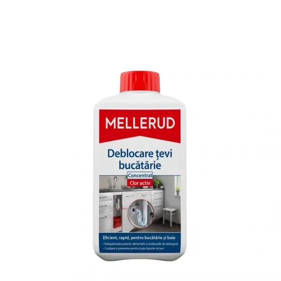 Preț mic Soluție pentru desfundarea țevilor de scurgere MELLERUD, 1L