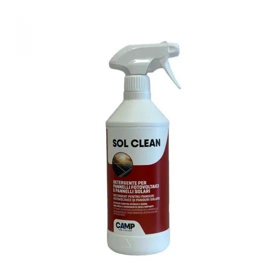Nu rata Soluție pentru curățarea panourilor fotovoltaice și solare, SOL CLEAN, 750ml
