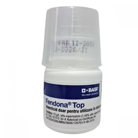Insecticid destinat combaterii insectelor daunatoare din spatiile interioare, inclusiv gandaci, furnici, tantari si viespi, Fendona Top, 50 ml Ofertă de sezon