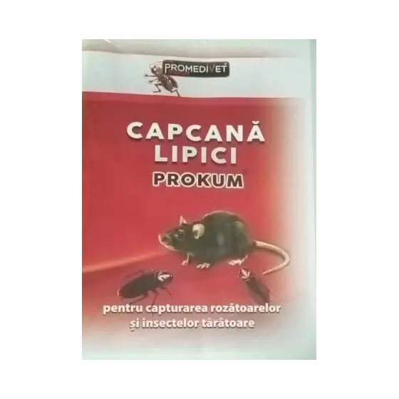 Disponibil imediat Capcana Lipici Prokum pentru rozatoare si insecte taratoare