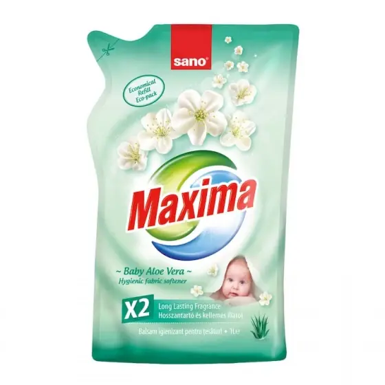 Nu rata Rezerva balsam de rufe Sano Maxima Aloe Vera, 1 l