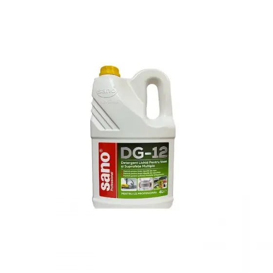 Detergent Lichid Pentru Vase si Suprafete Multiple, Sano Professional DG-12, 4 litri Cel mai vândut