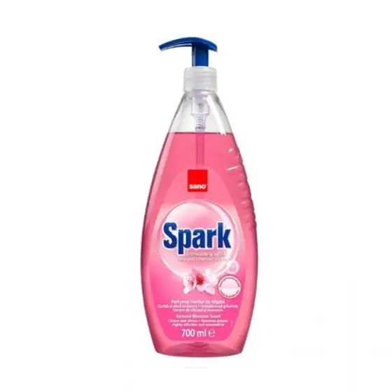 Detergent vase cu pompita Sano Spark Migdale, 700 ml Ofertă limitată
