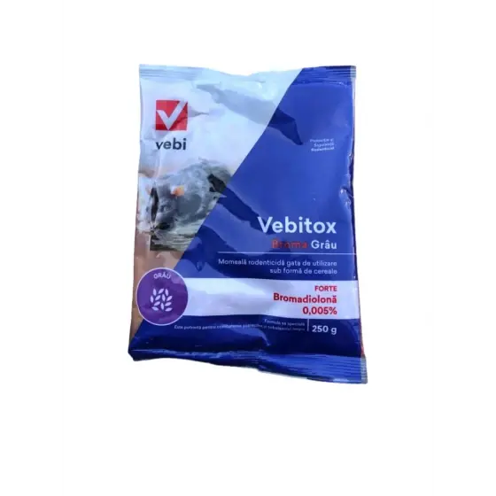 Otrava pentru soareci si sobolani Vebitox Grau, 250 gr Popular