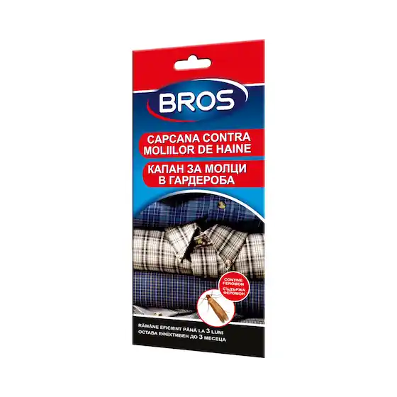 Cel mai bun preț Capcana pentru dulapuri si dressing-uri anti molii 3 luni, BROS