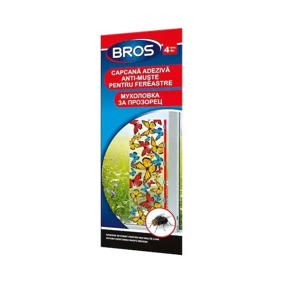 Capcana adeziva BROS, 4 buc, muste Chilipir