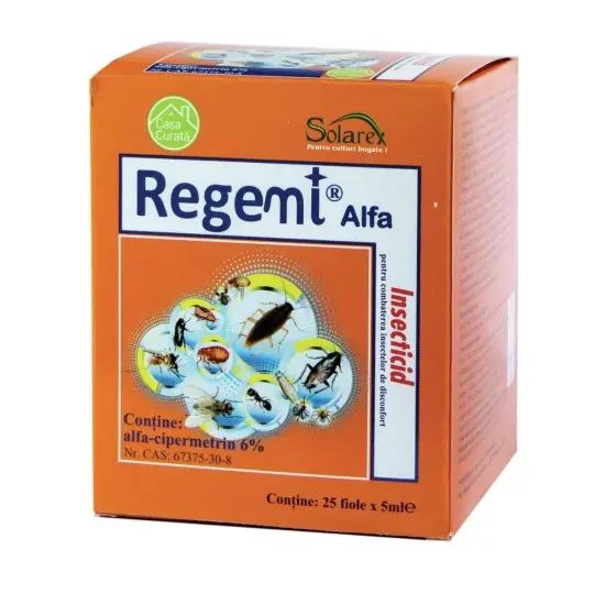 Cumpărături sigure Insecticid impotriva gandacilor, Regemi Alfa, fiola 5 ml
