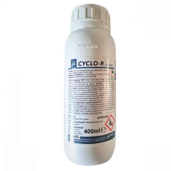 Fungicid destinat combaterii manei la tomate, salata, capsuni si vita de vie, CYCLO R LIQUIDO, 400 ml Ofertă limitată