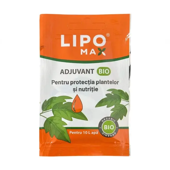 Adjuvant biologic si agent de umectare pentru protectia si nutritia plantelor, LipoMax, 10 ml Cumpără online