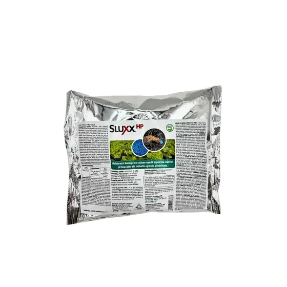 Plată securizată Moluscocid biologic cu actiune rapida impotriva melcilor si limacsilor din culturile agricole si horticole, Sluxx HP, 0.5 kg