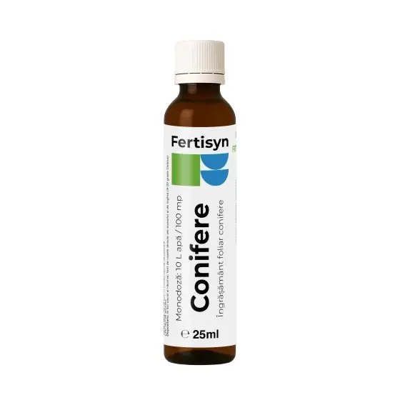 Fertilizant foliar Fertisyn Conifere, 25 ml, brad, pin, molid, tuia, ienupar Ultima șansă