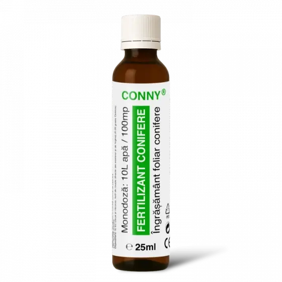 Doar azi Fertilizant foliar cu azot, magneziu, sulf si cupru pentru conifere CONNY, 100 mp, 25 ml
