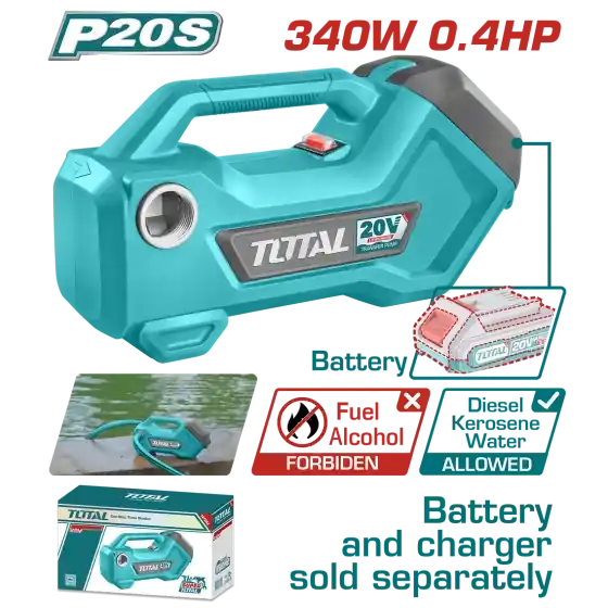 TOTAL - POMPA DE TRANSFER- 20V -3/4 Premium