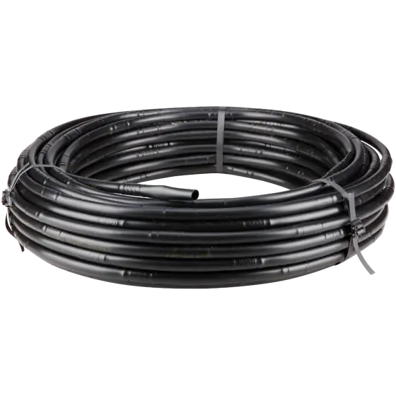 Noutate Tub de picurare cilindric, diametru 16 mm, distanta intre duze 20 cm, grosime 0,9 mm, debit 4 litri/ora, lungime 100 metri, SemPlus