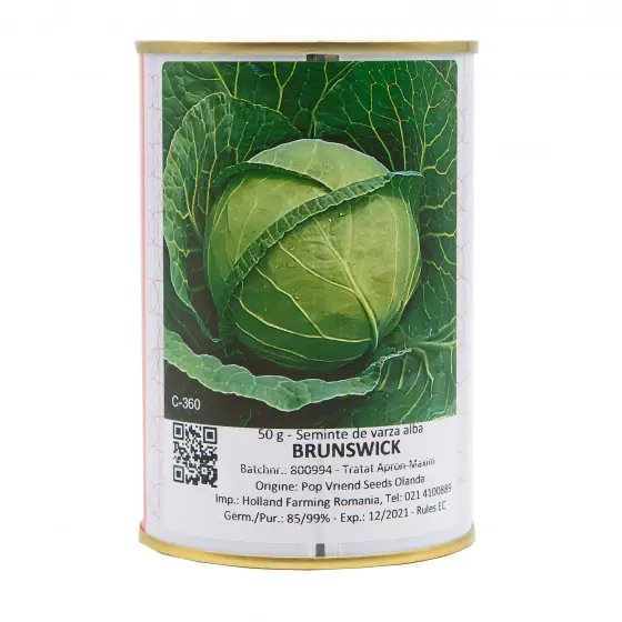 Retur ușor Seminte de varza Brunswick, 50 grame, Pieterpikzonen