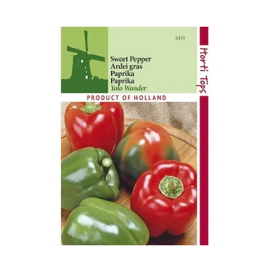 Seminte de ardei gras Yolo Wonder, 1 gram, Horti Tops Discount