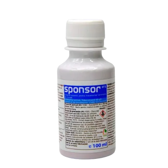 Fungicid sistemic destinat combaterii bolilor ce se transmit prin samanta la grau si orz Sponsor 6 FS, 100 ml Preferatul clienților