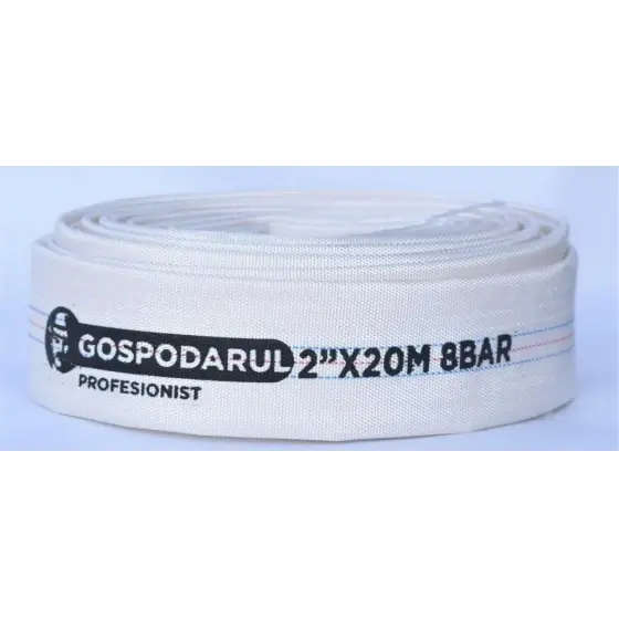 Furtun Pompieri - Pvc Panzat - 2 - ø 50Mm - 8 Bar - Tip C - 20M Ofertă specială