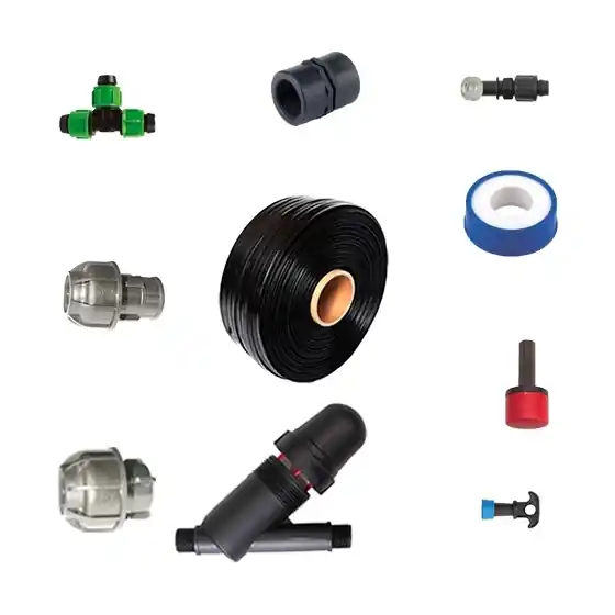 Premium Kit picurare pentru gradina si solar, banda de picurare, distanta intre gauri 50 cm, conectare la robinet, suprafata 100 metri patrati, SemPlus