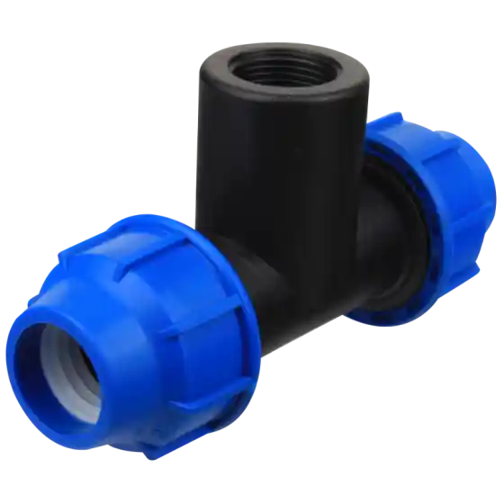 Teu redus cu filet interior pentru teava PEHD, diametre 20 mm x 1/2 inch, SemPlus Ofertă de sezon
