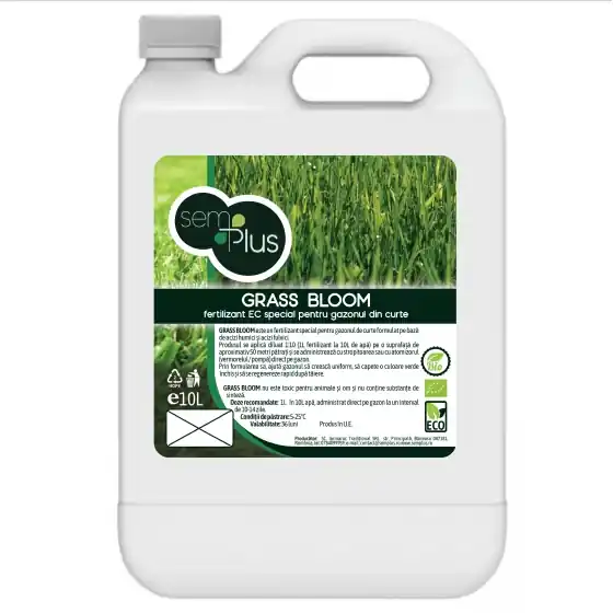 Fertilizant EC special pentru gazonul din curte, Grass Bloom, 10 litri, SemPlus Super ofertă
