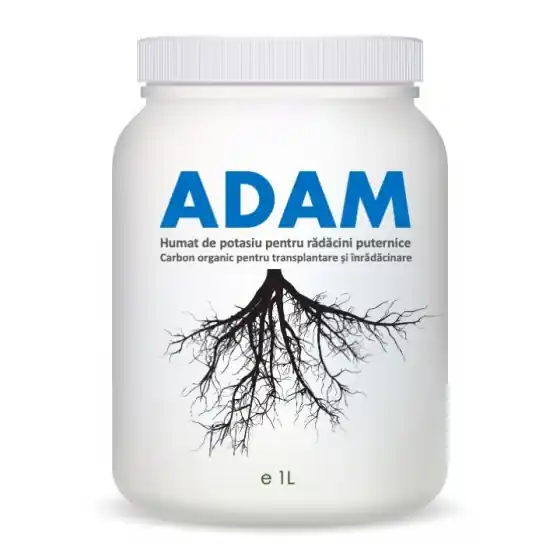 Humat de potasiu pentru transplantare si inradacinare, Adam, 1 litru - 760 grame, SemPlus Bestseller