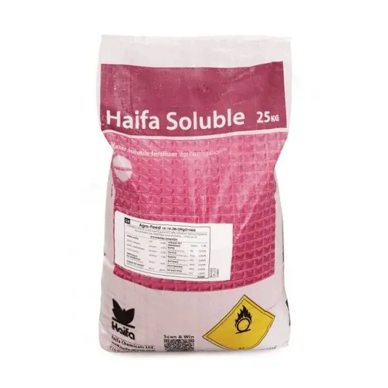 Ingrasamant chimic HAIFA 14:14:28+2Mg+ME, 25 kg Calitate înaltă