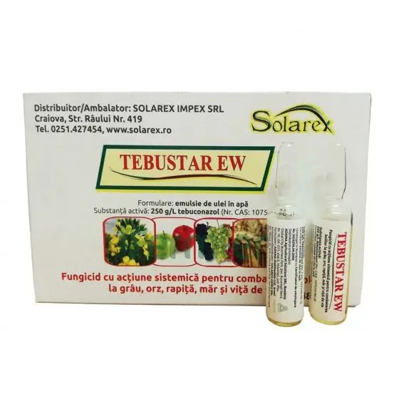 Cel mai bun preț Fungicid sistemic fainare, rugina, putregai, alternarioza Tebustar EW, 5 ml