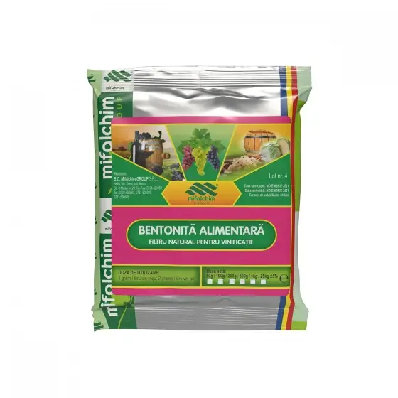 Bentonita alimentara pentru limpezirea vinului, Milfalchim, 200 gr Mai ieftin