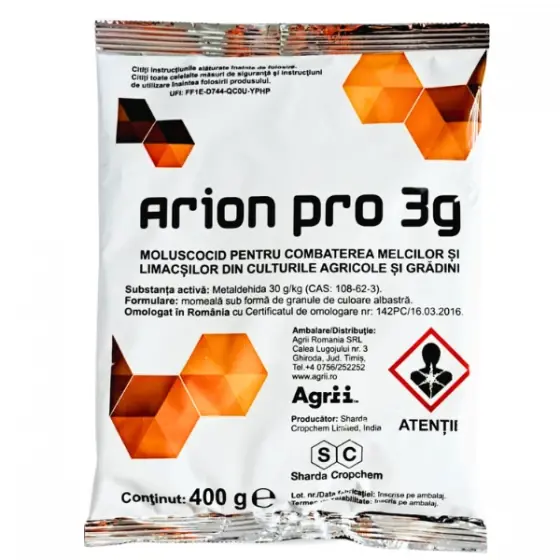 Moluscocid Arion Pro 3G, 400 gr Super ofertă