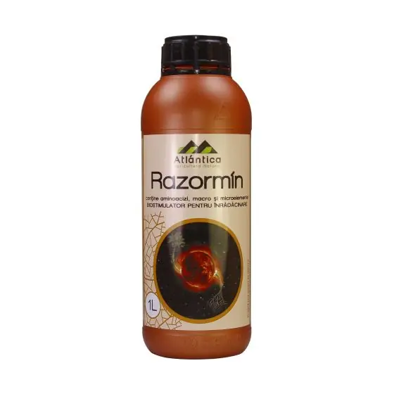 Biostimulator de inradacinare Razormin, 1 litru, Atlantica Agricola, aplicare foliar si la sol Plată sigură