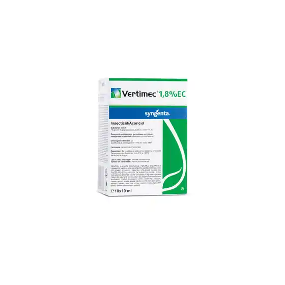Popular Insecticid Vertimec 1.8 EC, fiola de 10 ml